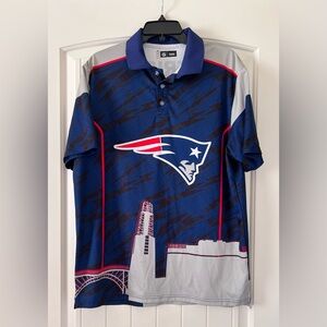 Forever Collectibles NFL Men's XL New England Patriots Thematic Polo Shirt‎
